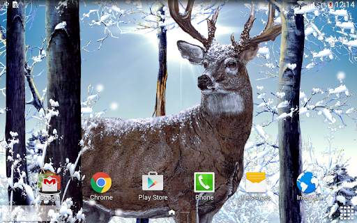 Winter Forest Live Wallpaper 4 تصوير الشاشة