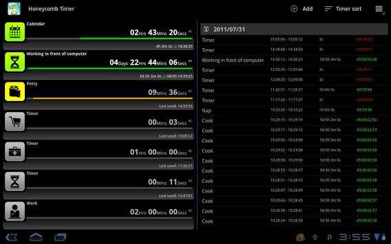 Tablet Timer & Stopwatch скриншот 1