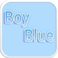 Boy Blue Emoji keyboard Theme logo