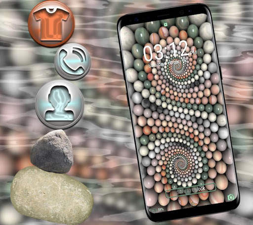 3D Spiral Stones LauncherTheme screenshot 5