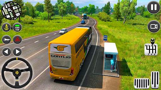 Coach Bus Driving Simulator 2021: PvP Driving Game screenshot 3