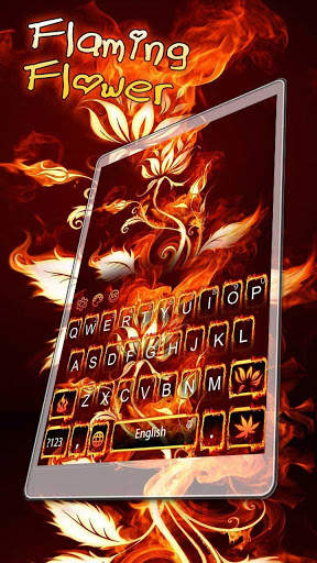 Flaming Flower Keyboard screenshot 2