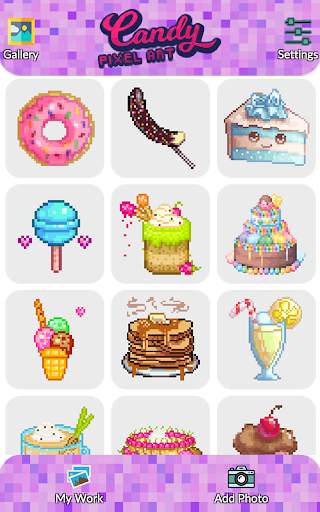 Candy Pixel Art - Candy Sandbox Coloring screenshot 3