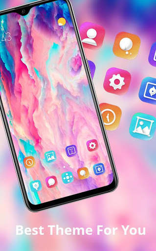 Abstract theme colorful gradient bright launcher screenshot 2