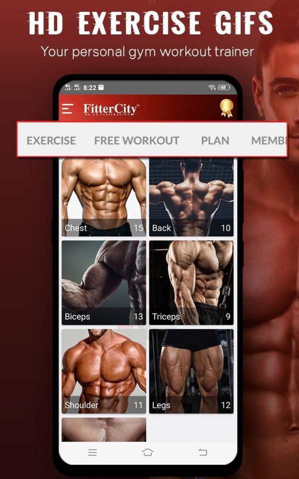 FitterCity™-Customized Diet Plan, Gym Workout Plan screenshot 1