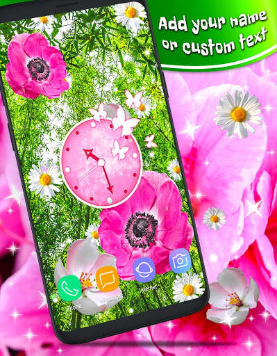Pink Flower Live Wallpaper 🌺 Parallax Wallpapers screenshot 1
