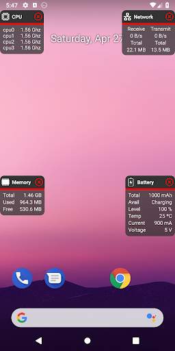 System Monitor Float Free screenshot 1