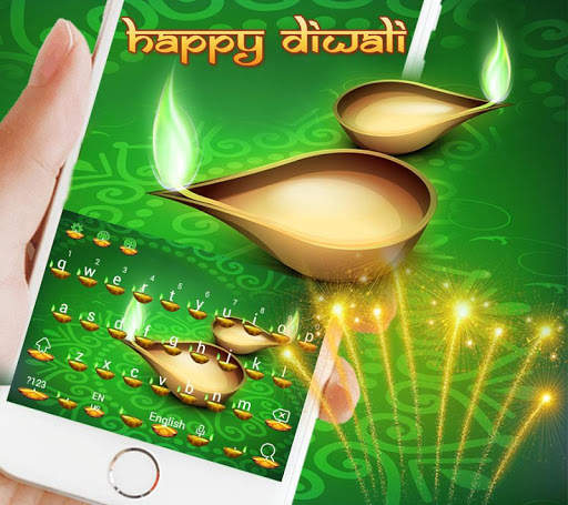 Happy Diwali Keyboard Theme screenshot 1