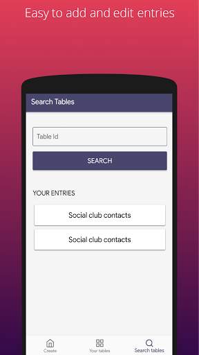 Data Table - Survey and data collecting app screenshot 4