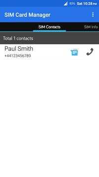 SIM Card Manager: SIM Details 3 تصوير الشاشة