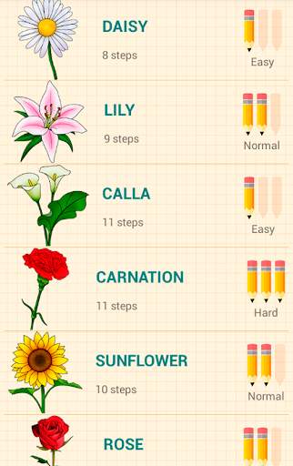 How to Draw Flowers screenshot 1