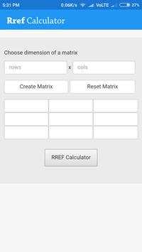 RREF Calculator screenshot 1