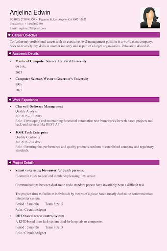 Curriculum vitae app CV Maker screenshot 21