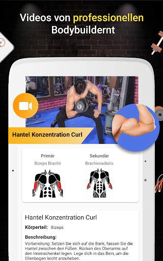 Pro Fitness-Studio Workout (Fitness-Training) screenshot 5