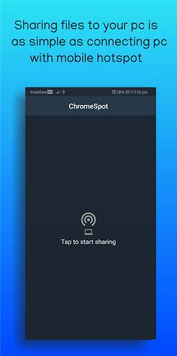 Chromespot - Offline file sharing to PC / Laptop screenshot 1