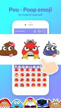 Pou Emoji Maker Animoji Phone X- Game Pou for Free screenshot 3