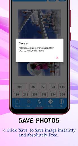 Photo Editor - Round Corner Blur rotate and flip screenshot 6