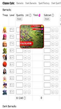 Guide and Calculator COC screenshot 2