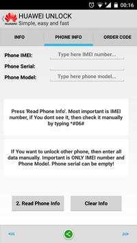 Unlock Huawei screenshot 2