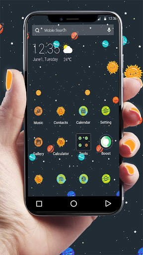 Cute Universe APUS Launcher Theme screenshot 5