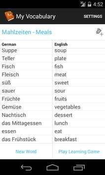 My Vocabulary screenshot 1