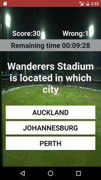 Cricket Stadium Quiz screenshot 1