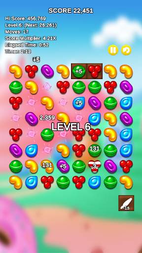 Never-ending Candies - Match 3 Timed Puzzle screenshot 2