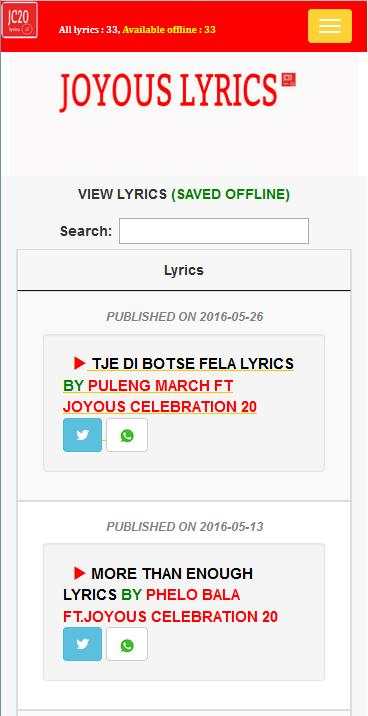 Joyous Celebration Songs screenshot 1