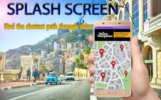 Free Voice Gps route finder ,Voice Navigation map screenshot 1