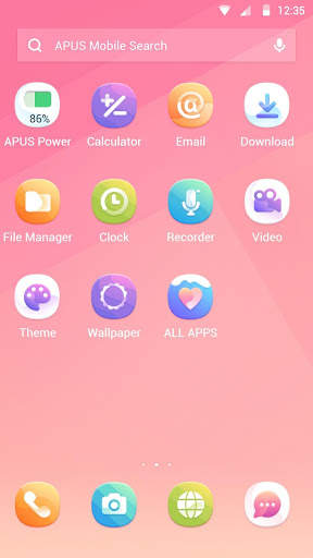 Colorful Circle APUS Launcher theme screenshot 2