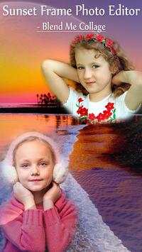 Sunset Frame Photo Editor - Blend Me Collage screenshot 1