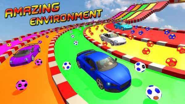 Superheroes Water Slide Colors Car Racing screenshot 1