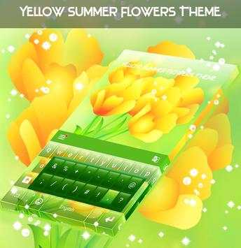 Yellow Summer Flowers Theme screenshot 1