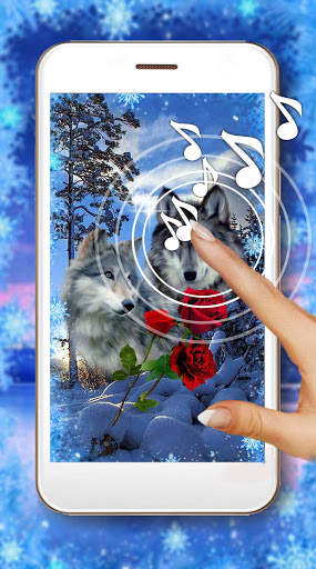 Rose and Wolf Live Wallpaper screenshot 1