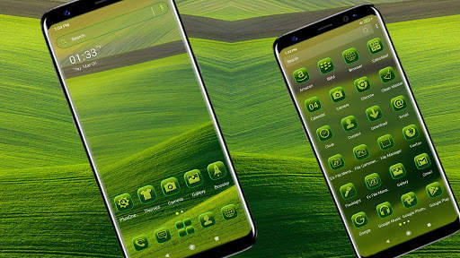 Green Field Launcher Theme screenshot 1