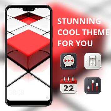 Abstract 3d Changeable square theme screenshot 1