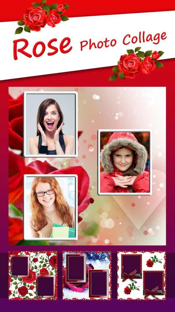 Red Rose Photo Collage Frames screenshot 4