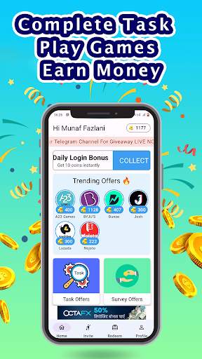 EarnDoor - Play & Earn Money स्क्रीनशॉट 2