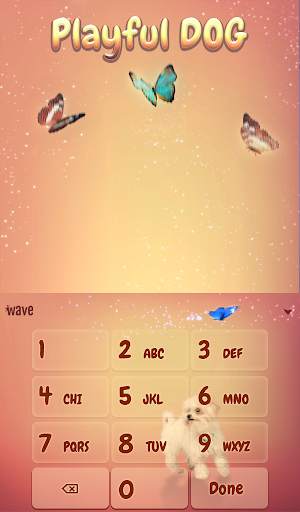 Playful Dog Animated Keyboard   Live Wallpaper screenshot 5
