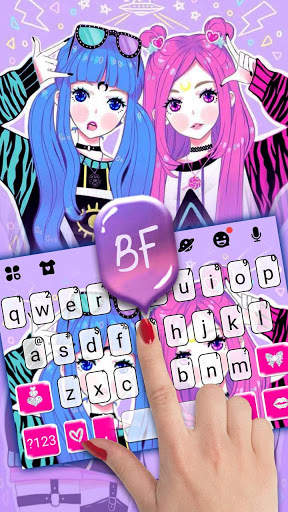 Best Friends Girls Keyboard Theme screenshot 2