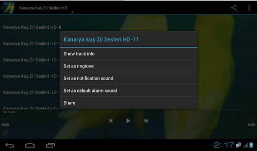 Kanarya Kuş Zil Sesleri HD screenshot 6
