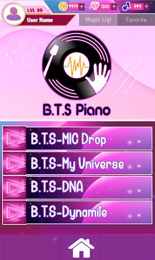 Kpop BTS Piano Tiles screenshot 1