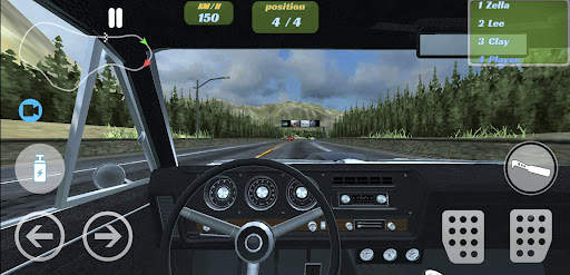 City driving in car racing screenshot 2