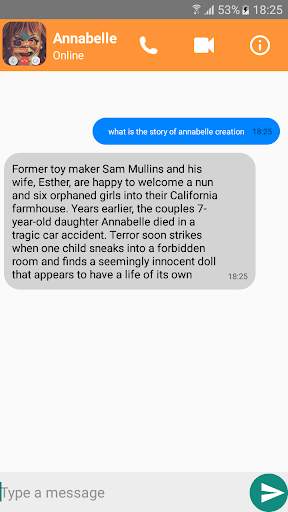 Fake Video Call Doll : Hello Annabelle Granny screenshot 4