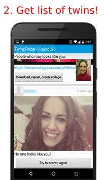 Find your twins - TwinsFinder screenshot 2