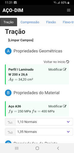 Aço-dim NBR8800 screenshot 2