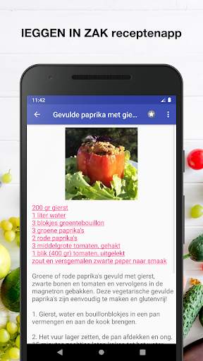 Dieet recepten app gratis nederlands 2 تصوير الشاشة