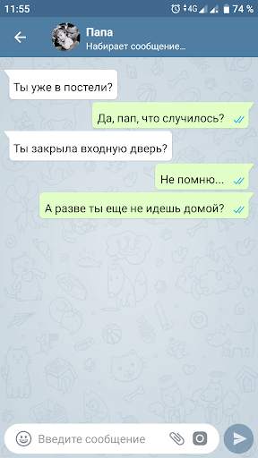 Поддельная чат переписка скриншот 2