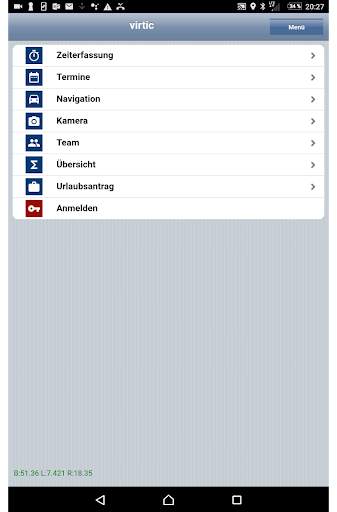 virTime - VIRTIC Mobile Zeiterfassung screenshot 4