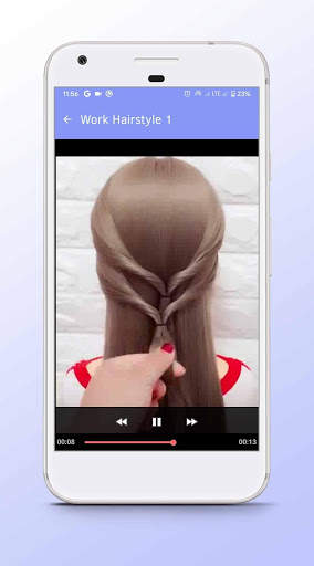 Work Hairstyle - Video Step By Step Offline screenshot 4